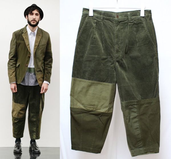 ポンパドー ビター COMME des GARÇONS HOMME パッチワークコーデュロイ