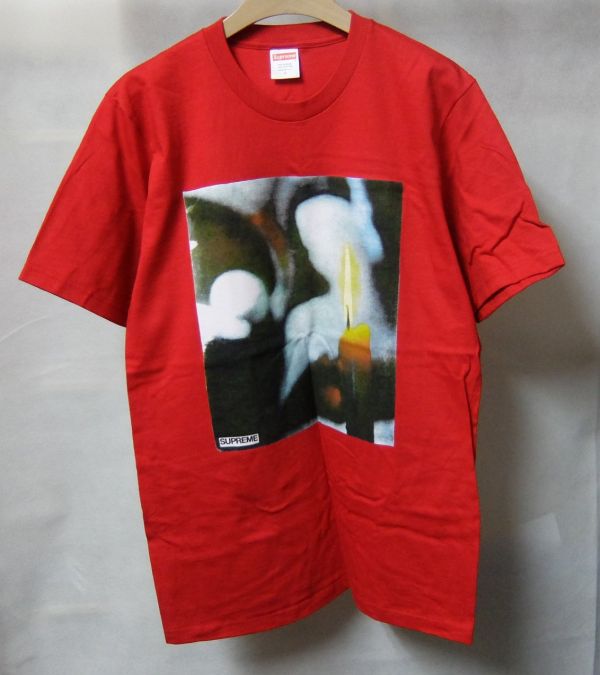 17AW Supreme Candle Tee Red S 赤 Tシャツ 未使用_画像1