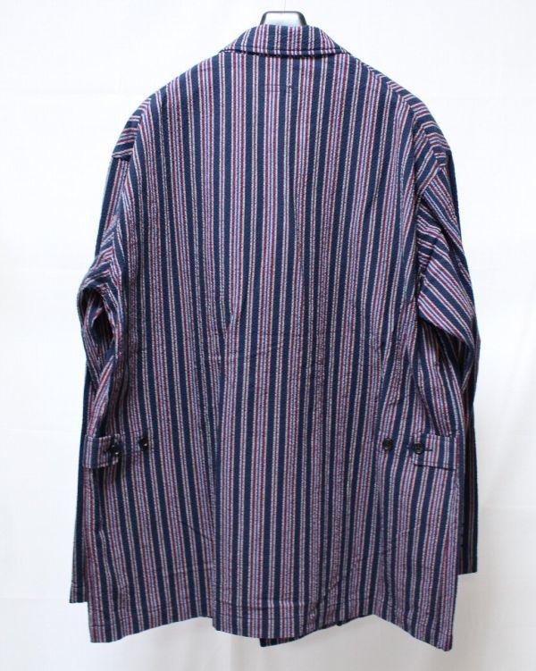 20SS Engineered Garments エンジニアードガーメンツ DL Jacket Seersucker Alternate St. ダブル ロイター ジャケット M シアサッカー_画像2