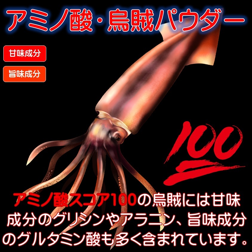 集魚剤 つけエサ用 アミノ酸 スコア100 イカパウダー 18g２個組 冷凍 オキアミ 海上釣堀 エサ 冷凍イワシ 餌 アミエビ キビナゴ 餌 釣り餌 _画像2