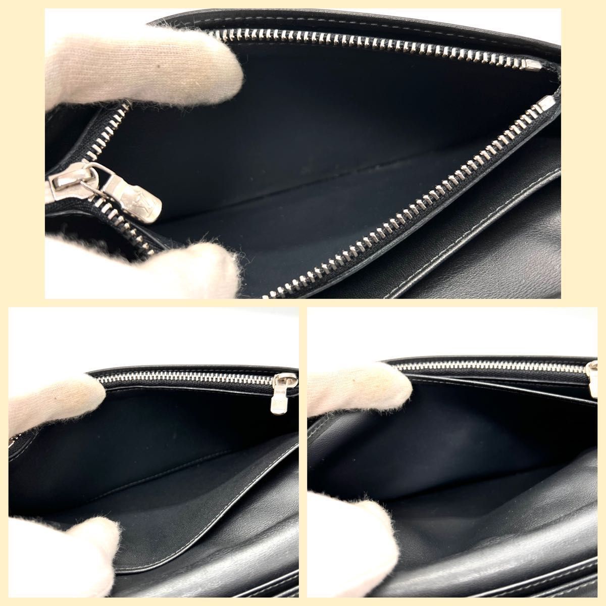 超極美品 ルイ ヴィトン ダミエ コバルト ポルトフォイユ ブラザ 長
