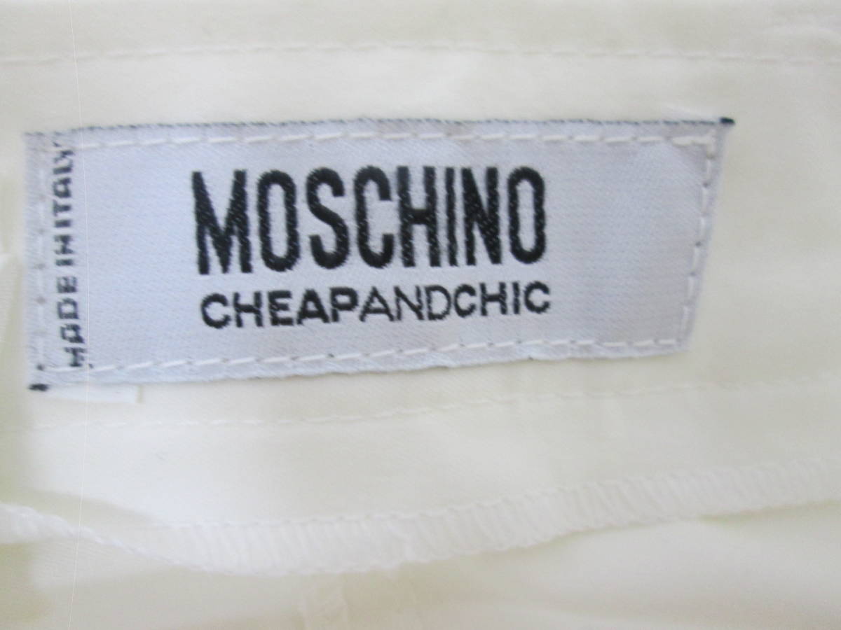 (61)★MOSCHINO　モスキーノ　レディース　CHEAP AND CHIC　チープアンドシック　コットン　パンツ　サイズI38_画像9