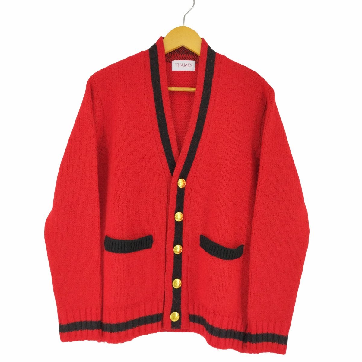 THAMES(テムズ) レッド Courting カーディガン メンズ JPN S 中古 古着 1142