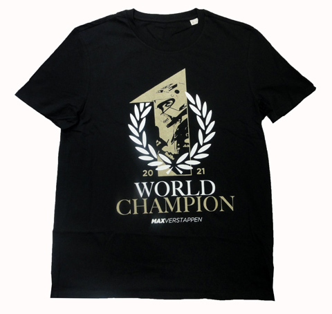 2021 レッドブル・ホンダ マックス・フェルスタッペン ワールドチャンピオン 記念Tシャツ Lサイズ 新品未使用