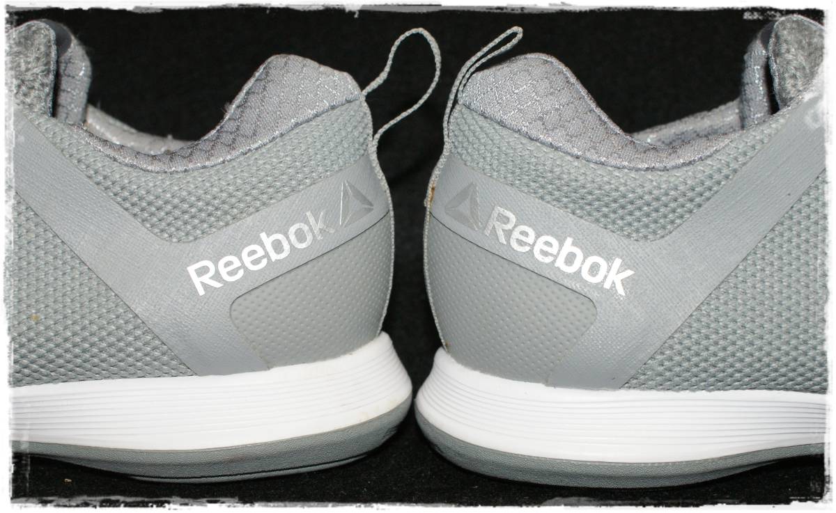 * postage included * unused goods *US6/23cm Reebok REEBOK Easy tone EASYTONE knitted style upper walking shoes fitness gray 
