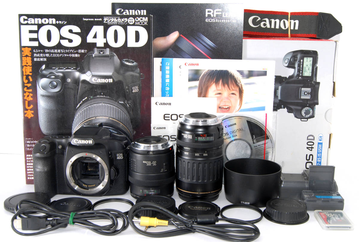 ◆初心者入門＆付属品多数◆ Canon キャノン EOS 40D 純正＆超望遠Ｗズームレンズセット_初心者にやさしく付属品が多数付いてます★