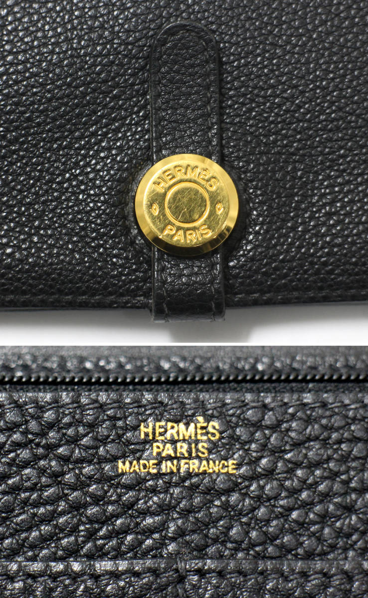 HERMES】エルメス ドゴンGM 長財布 レディース メンズ トゴレザー