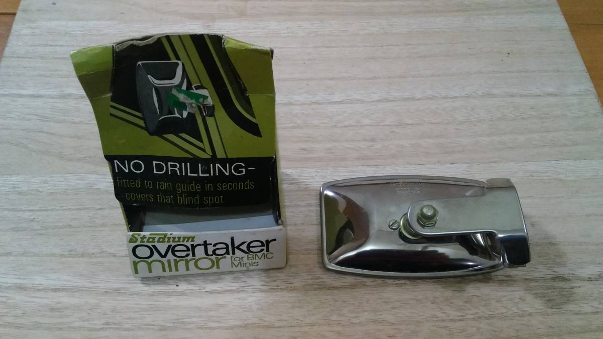 Stadium overtaker mirror for BMC Minis Stadium over te- car mirror rare rare that time thing unused NOS goods 