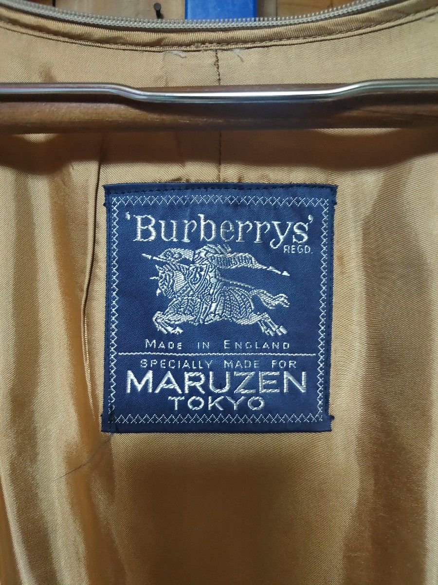 丸善別注 BURBERRY prorsum バルマカーンコート 玉虫カーキ ギャバジン 着脱可能ライナー付き