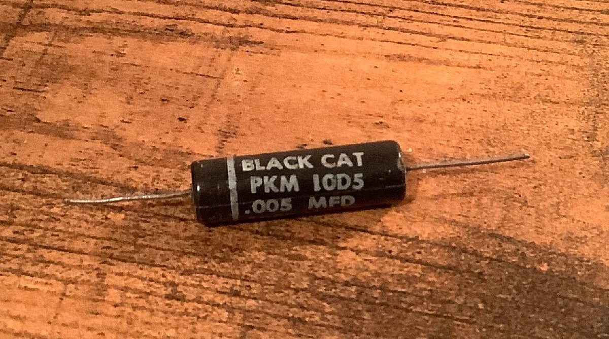 ビンテージ Cornell Black Cat .005 1000v コンデンサ (ハイパス)(在庫3)_画像1