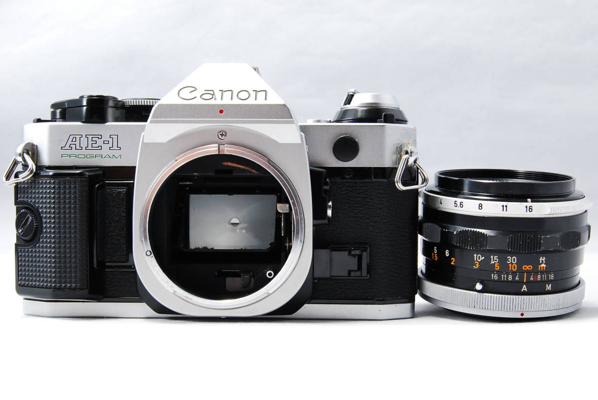キャノン Canon AE-1 PROGRAM シルバー FL 50mm F1.8 動作確認済 フィルムカメラ 03Y76208093