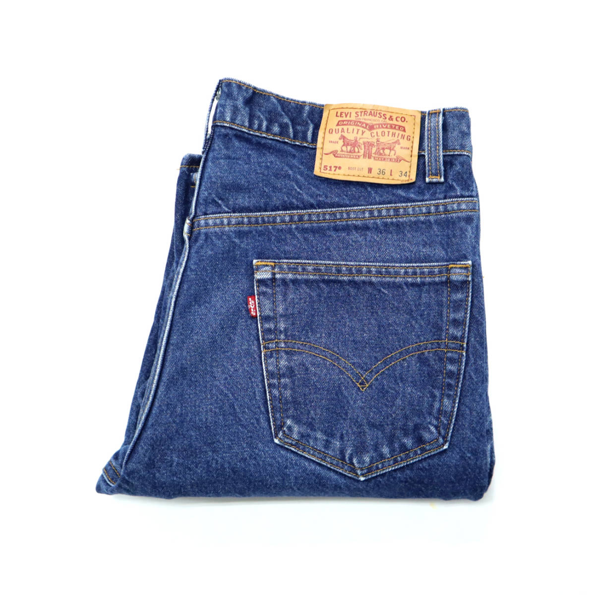 送料無料 90s ビンテージ LEVIS リーバイス 517 USA製 ブーツカット デニム パンツ ジーンズ ジーパン 90年代 古着 W36 アメカジ ワーク