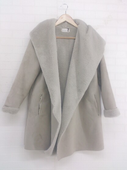 ヤフオク! - □ soeur7 スール 裏ボアファー 長袖 コート サイ...