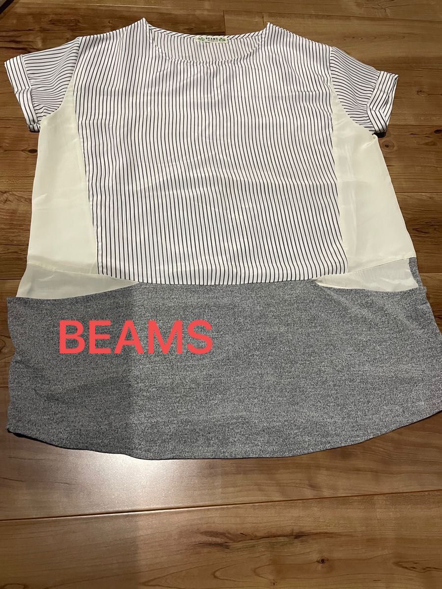 ビームス　BEAMS 半袖シャツ　カットソー　ブラウス　　ボーダー　