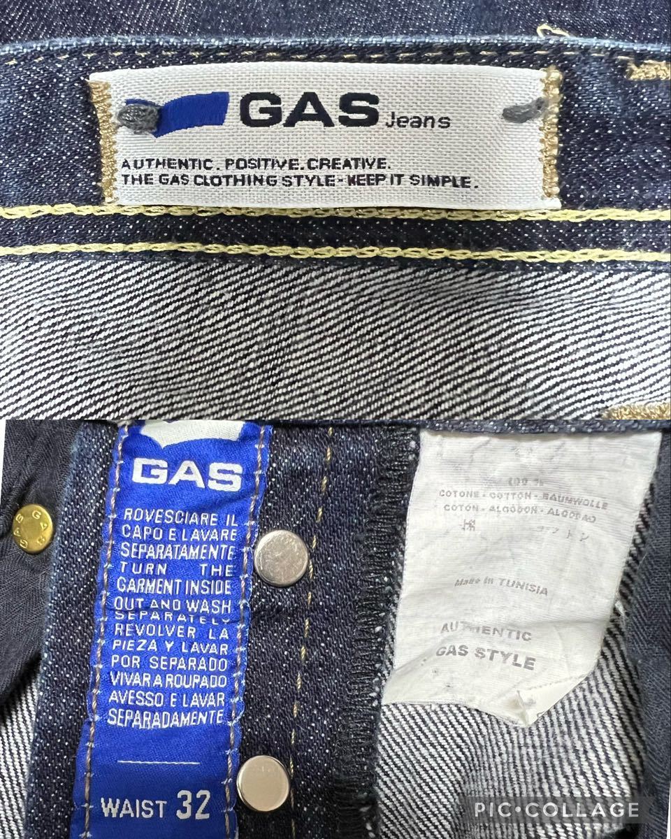 美品！GAS 本革使いセルビッチデニム！赤耳！_画像10