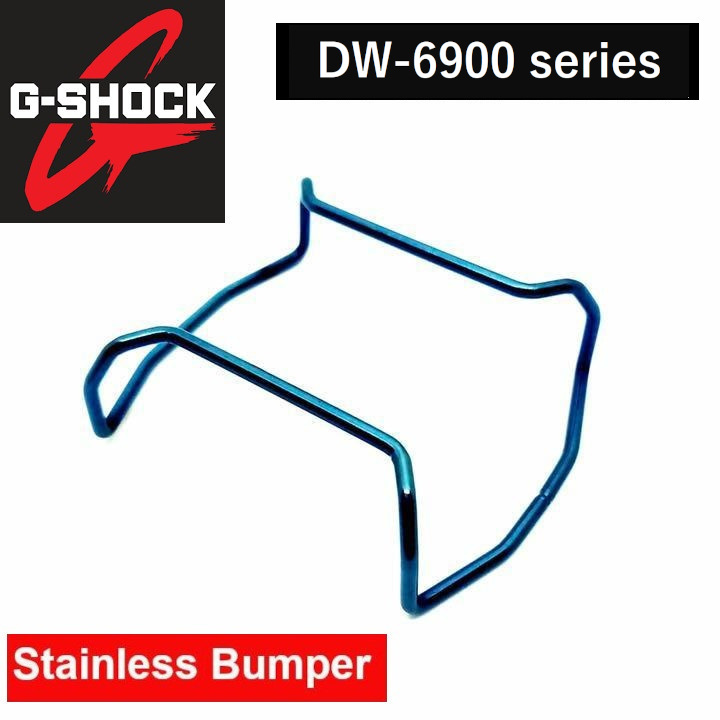 G-SHOCK DW-6900系 バンパープロテクター　ブルー_画像1
