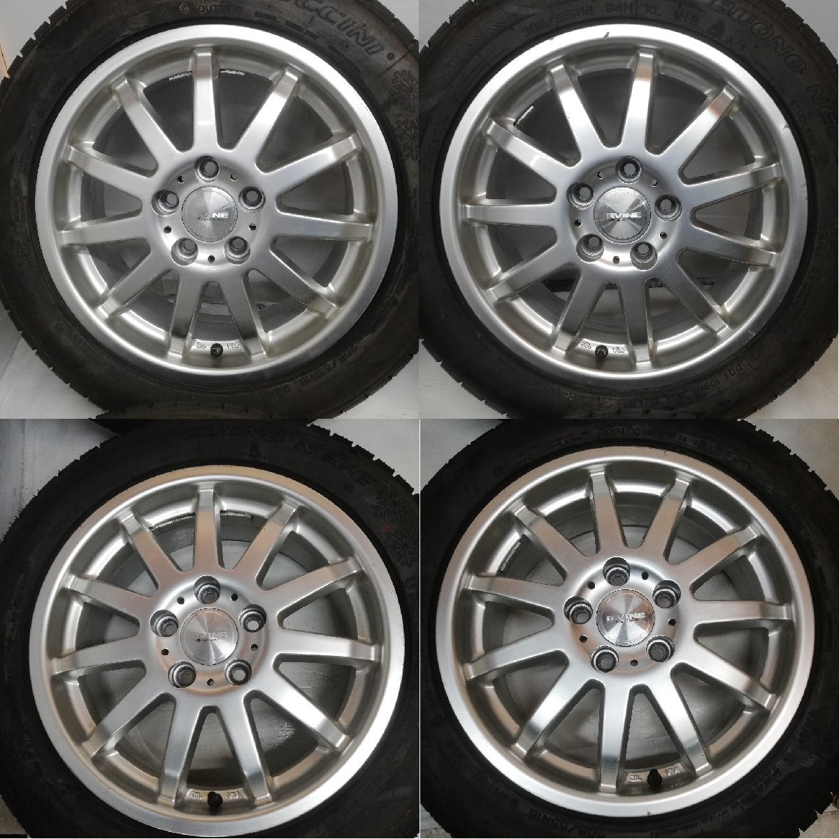 ◆本州・四国は送料無料◆ ＜新品スタッドレス・ホイール 4本＞ 205/55R16 94H LUCCINI 16x6.5J IRVINE TARGA JAPAN 5H -112 ゴルフ_画像5