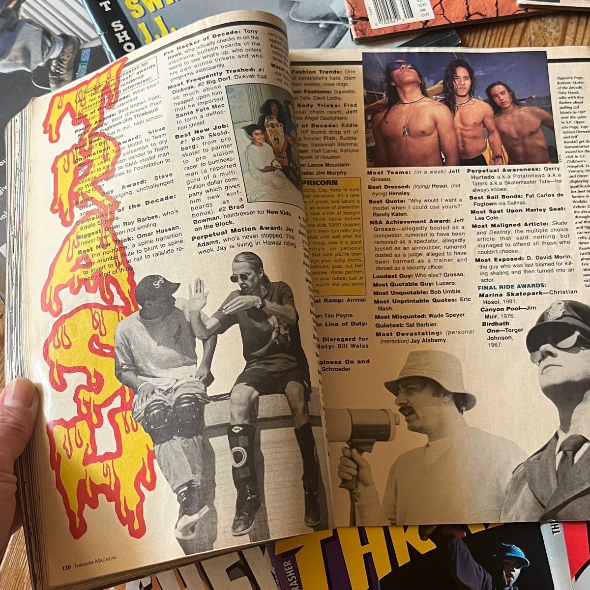 昔のTHRASHER MAGAZINE 13冊　他　計14冊　スラッシャー　THRASHER スケートボード　スケーター