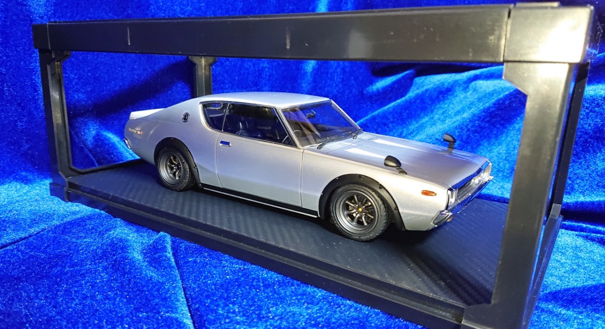 1/18 Ignition model イグニッションモデル NISSAN SKYLINE 2000 GT-R KPGC110 SILVER IG0743 日産 スカイライン ケンメリ ワタナベ_画像5