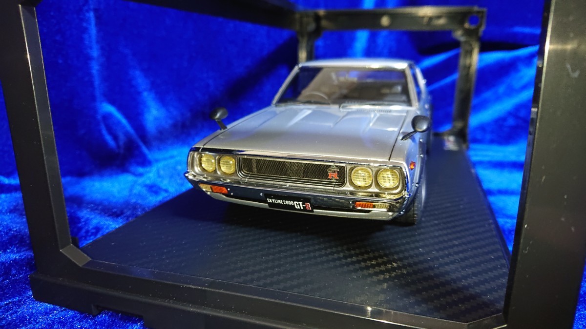 1/18 Ignition model イグニッションモデル NISSAN SKYLINE 2000 GT-R KPGC110 SILVER IG0743 日産 スカイライン ケンメリ ワタナベ_画像1