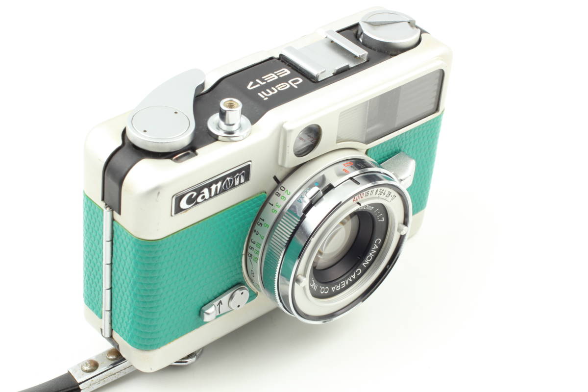 されている】 【良品】整備済み ライトグリーン Canon Demi EE17