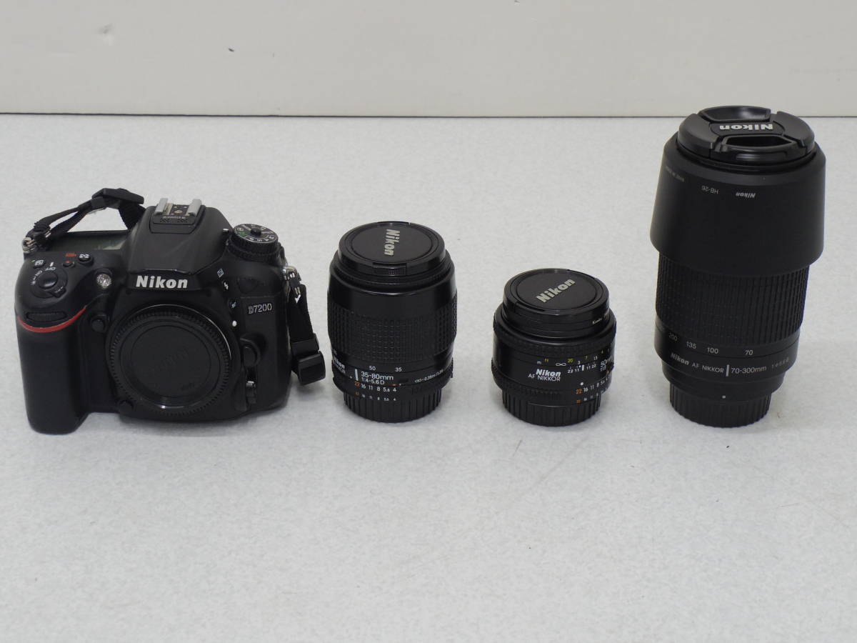 1015970C★ Nikon D7200 レンズ3本付き デジタル一眼レフ デジタルカメラ ニコン