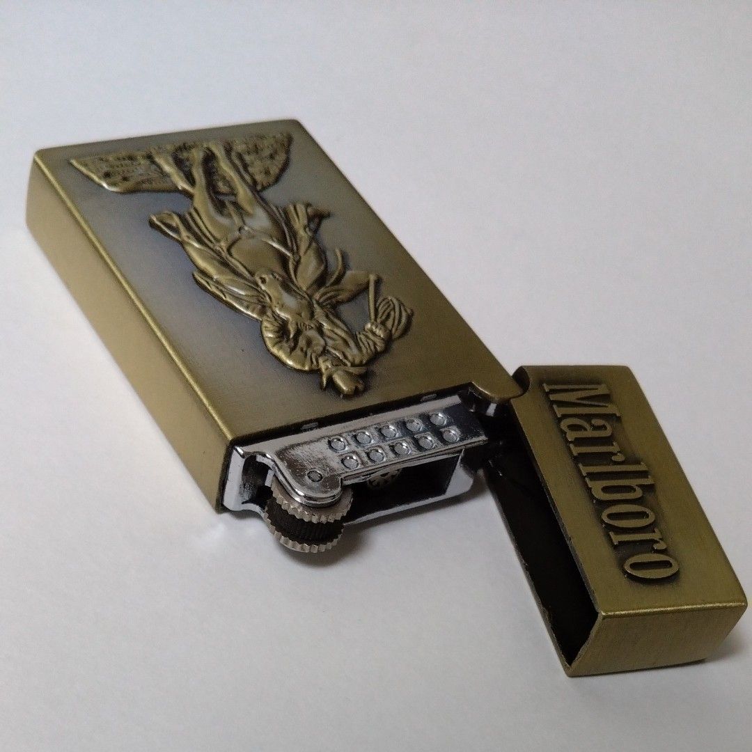 Marlboro COWBOY TURBO LIGHTER マルボロ カウボーイ柄 ターボフレイム 内燃式フリントガスライター