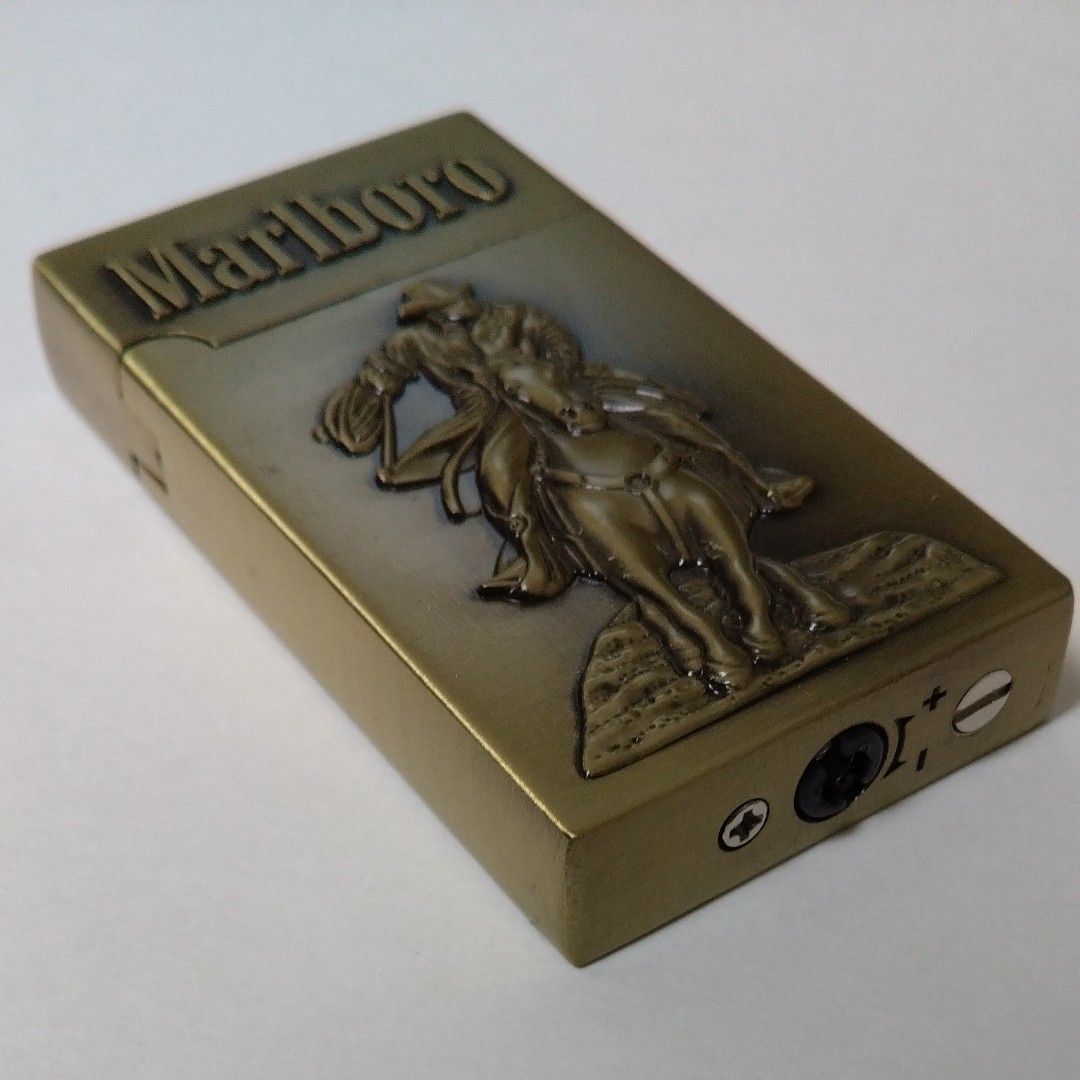 Marlboro COWBOY TURBO LIGHTER マルボロ カウボーイ柄 ターボフレイム 内燃式フリントガスライター