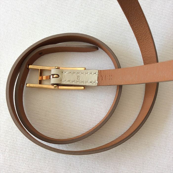 エルメス Hermes ブレスレット アピ クリーム レザ アイボリー