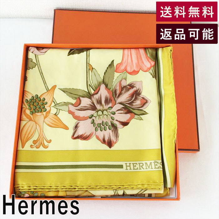 エルメス Hermes スカーフ 花柄 カレ90 ニキ・グランドリス Flora