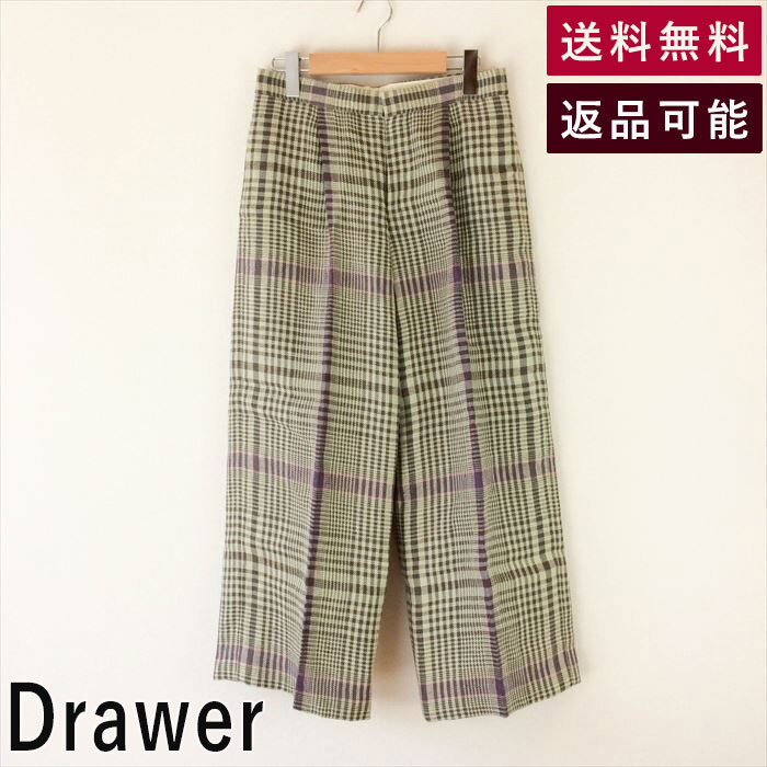 2022年最新海外 チェック イエロー チェックパンツ パンツ Drawer
