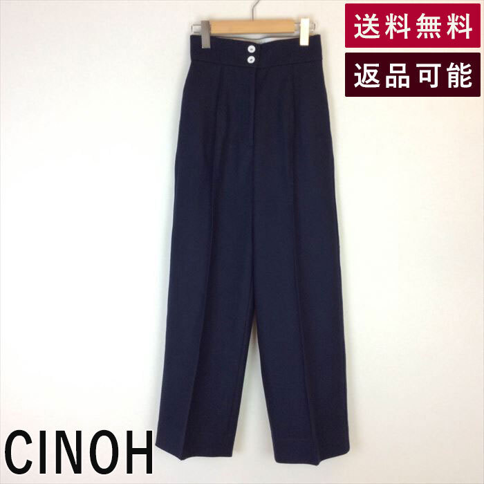 チノ CINOH パンツ ウール ネイビー 紺 18FCU039 18FCU039 E0701Y003-E1208 中古 古着_画像1