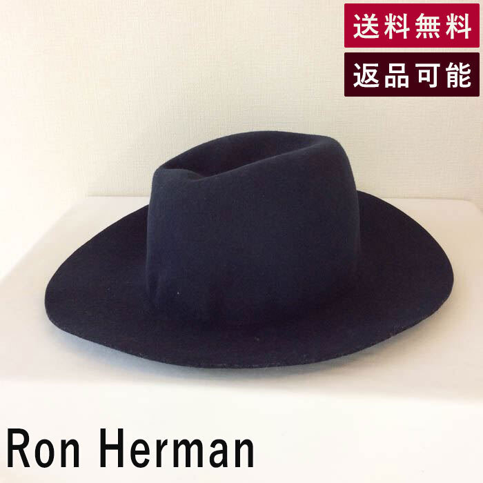 ロンハーマン Ronherman フェルトハット ネイビー 紺 レディース 621100034-1071 6211000341071 F0302K032 中古 古着