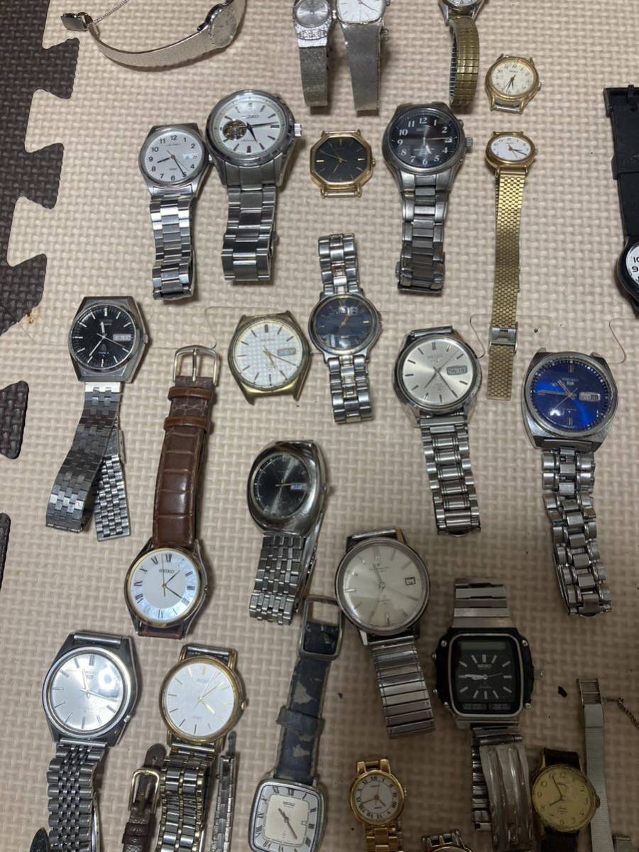 ジャンク 時計 SEIKO Casio citizen Rolex Omega Swiss technos 66個