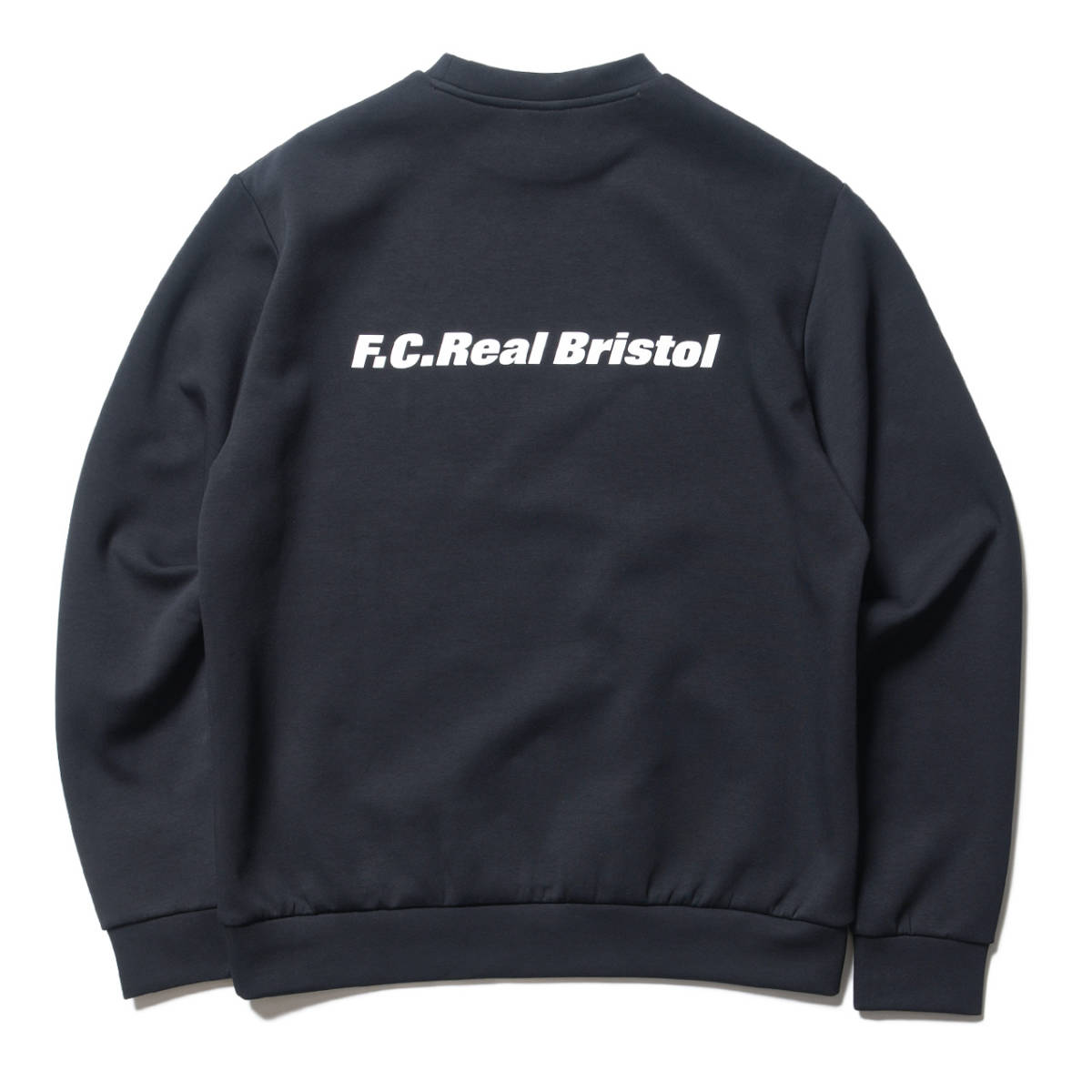 ソフネット 新品L黒☆F.C.Real Bristol TECH SWEAT CREWNECK TOPテック