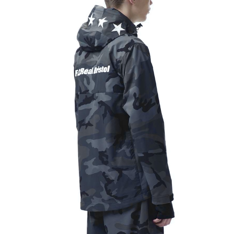 21AW新品L黒F.C.Real BristolカモフラCAMOUFLAGE PRACTICE JACKET