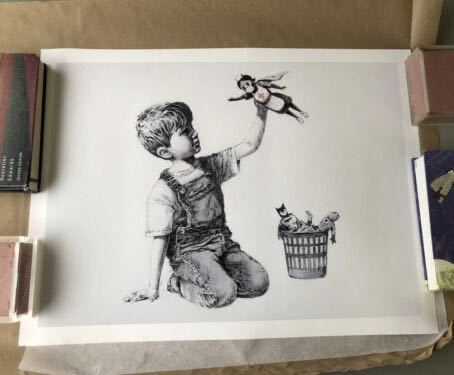 貴重 バンクシー Banksy NHS Game Changer Heroes dismaland walled