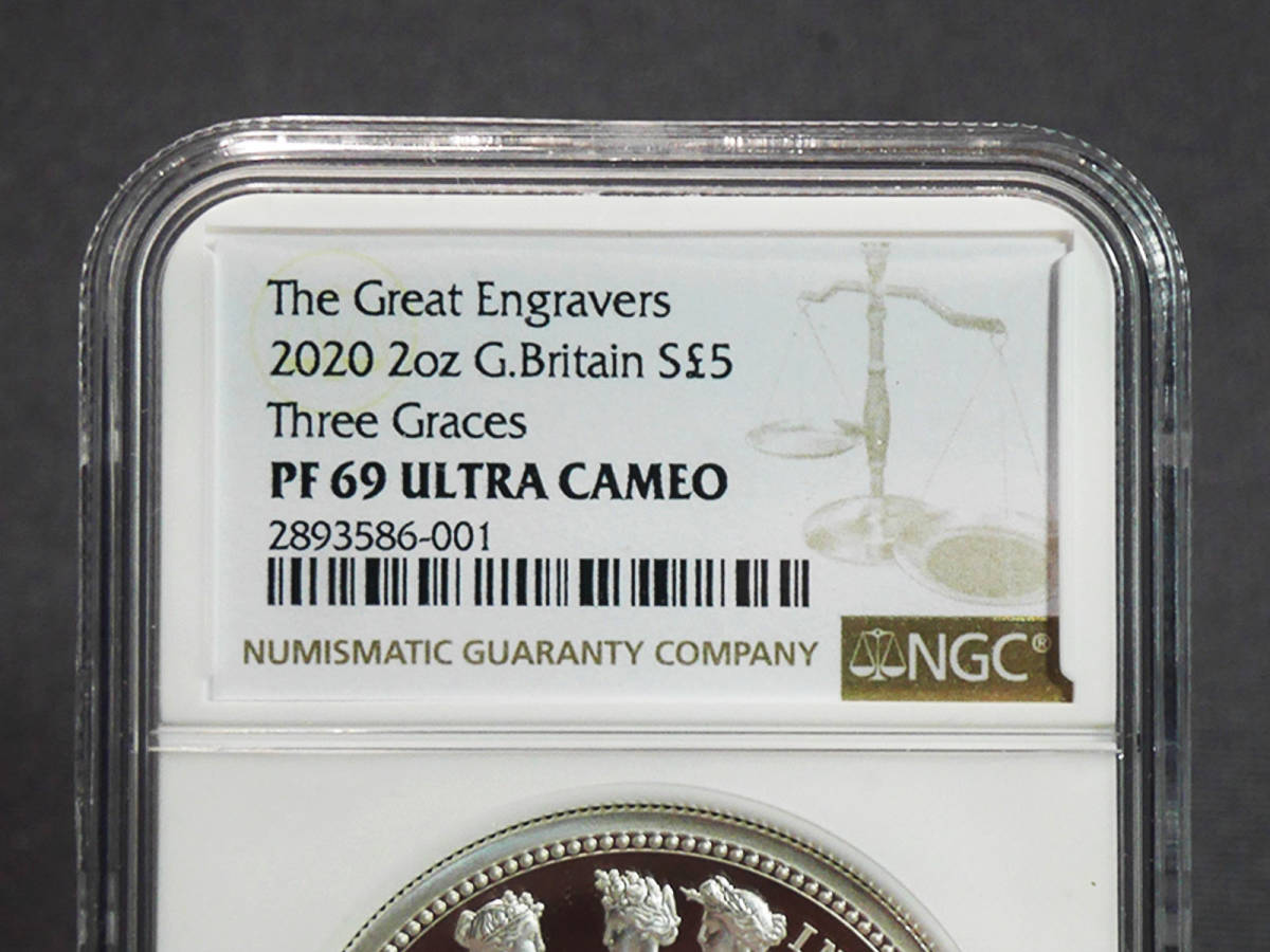 ◇準最高鑑定◇PF69UC 2020 NGC コイン イギリス スリーグレイセス