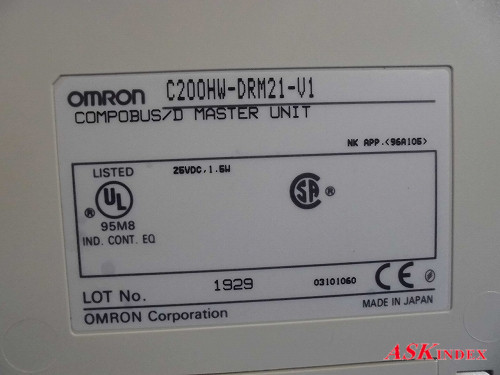 ■□ ※送料無料【管理番号J70369】omRon PLC マスタユニット C200HW-DRM21-V1 (通電確認済) □■_画像3