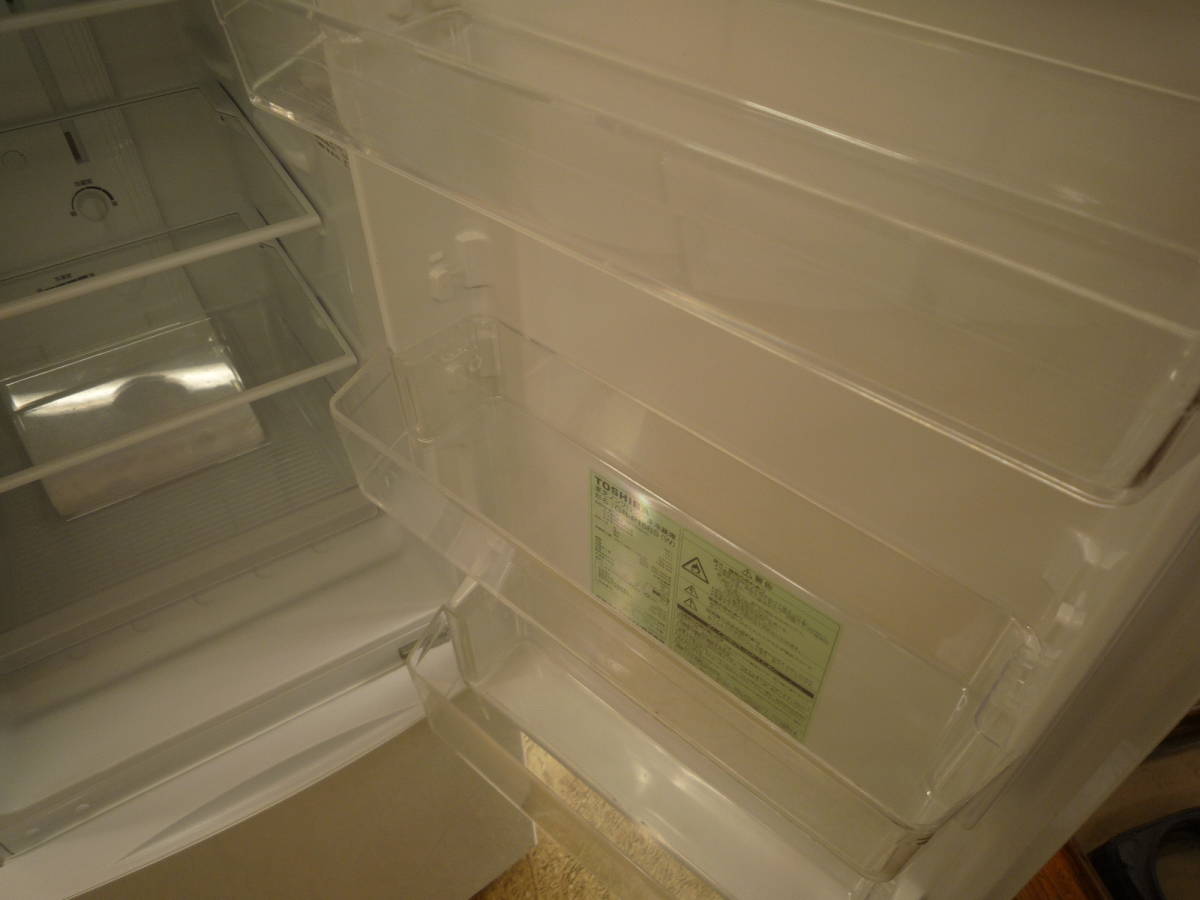 ☆TOSHIBA　東芝　2ドア　冷蔵庫　GR-P15BS　153L　2018年製　ノンフロン冷凍冷蔵庫　中古品　①_画像5