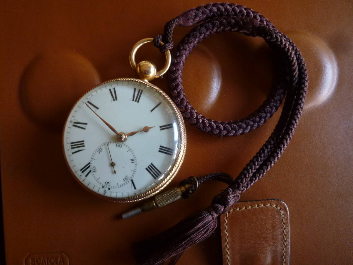イングランド　デービス＆カンパニー社製　18金無垢　懐中時計　1815年製　完動品