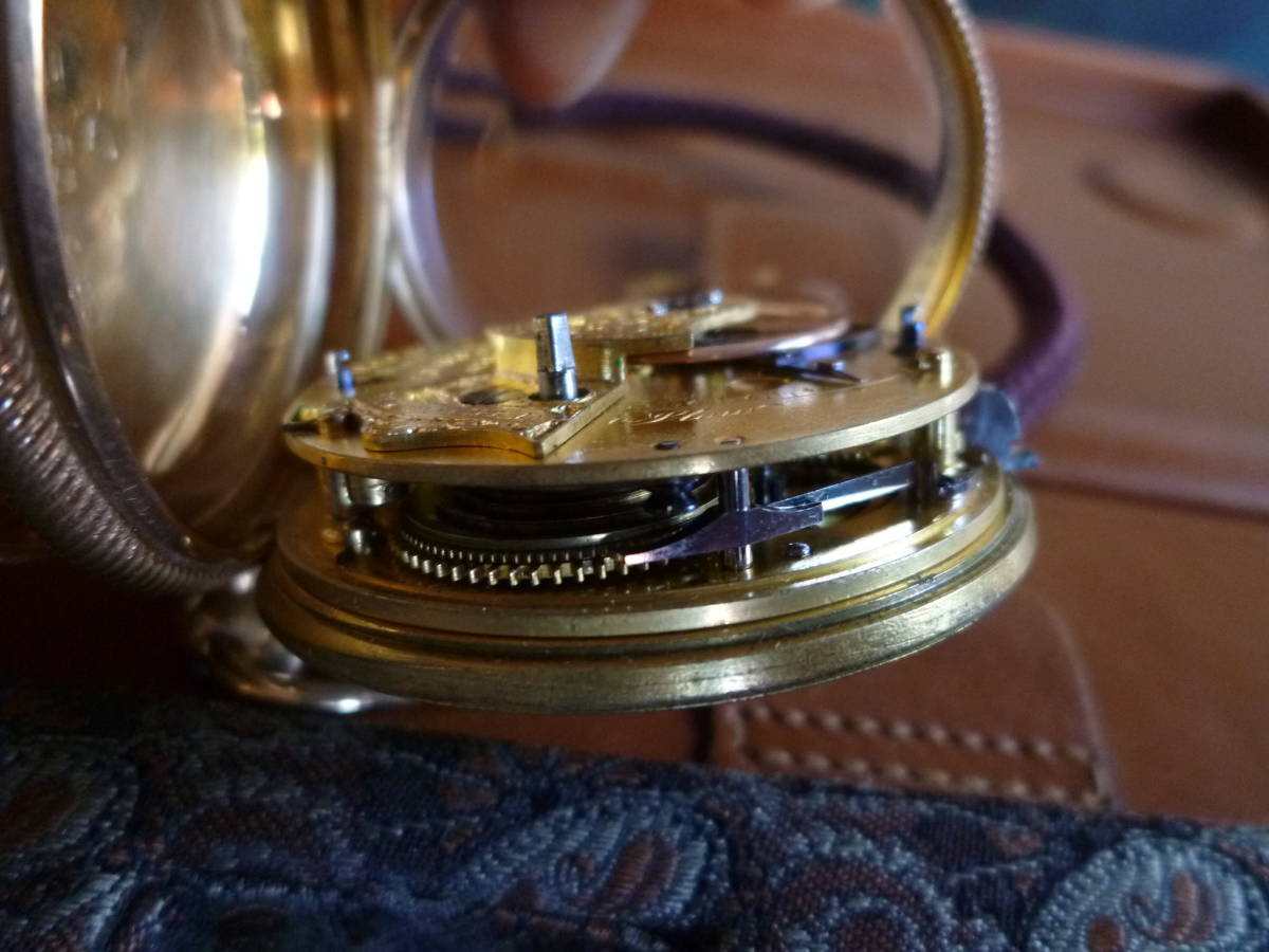 イングランド デービス＆カンパニー社製 18金無垢 懐中時計 1815年製