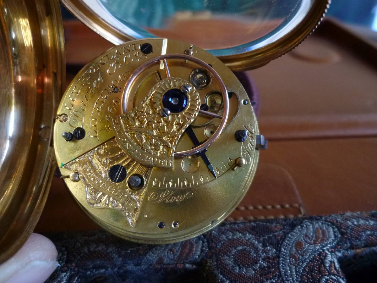 イングランド デービス＆カンパニー社製 18金無垢 懐中時計 1815年製