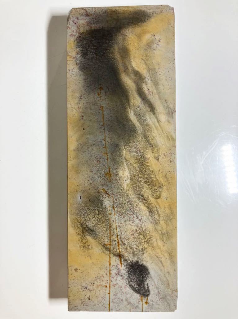 天然砥石 京都 大平 巣板 蓮華 728g 仕上砥 鉋 鑿 大工道具 包丁 小刀