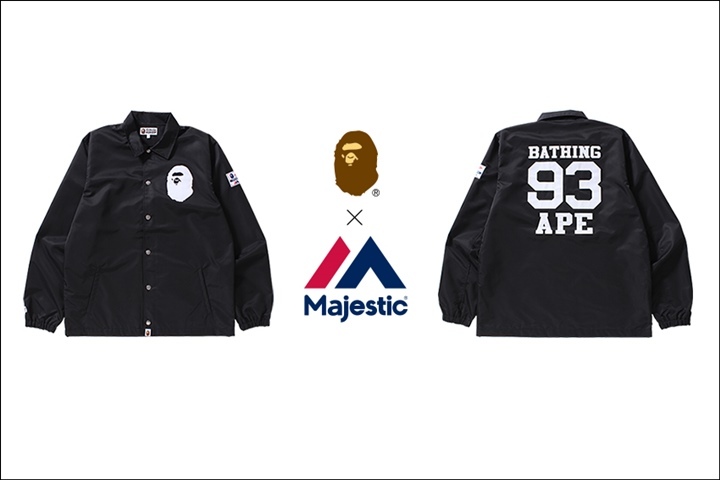 超歓迎された】 BATHING A APE/ア MLBサプライヤー/MAJESTIC