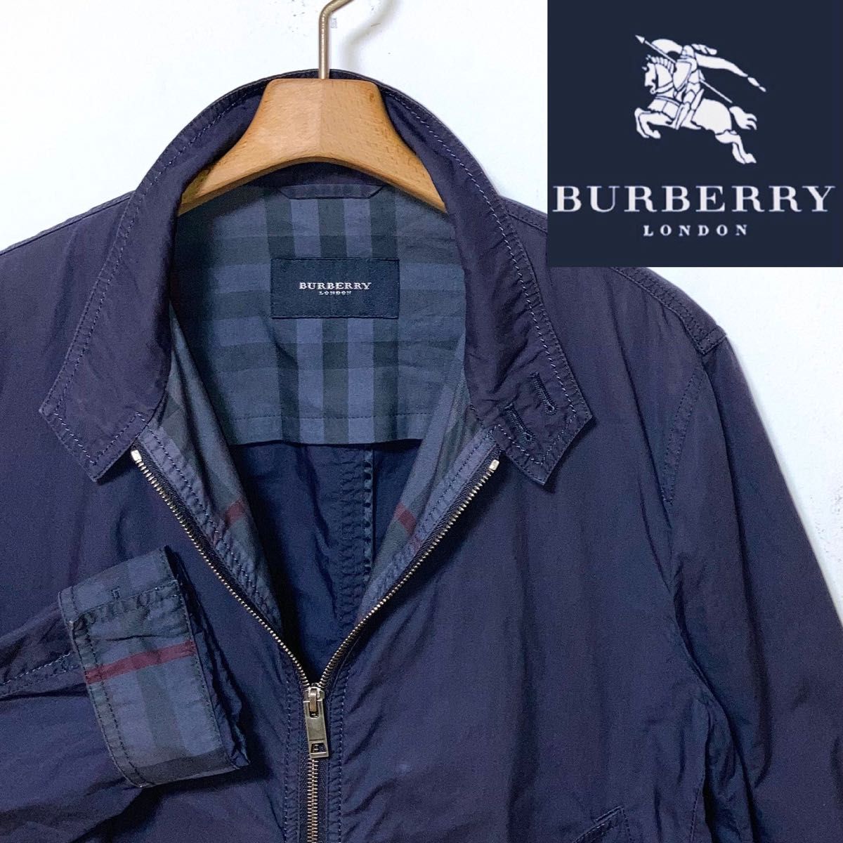 希少 BURBERRY バーバリーロンドン ノバチェック 後染め加工