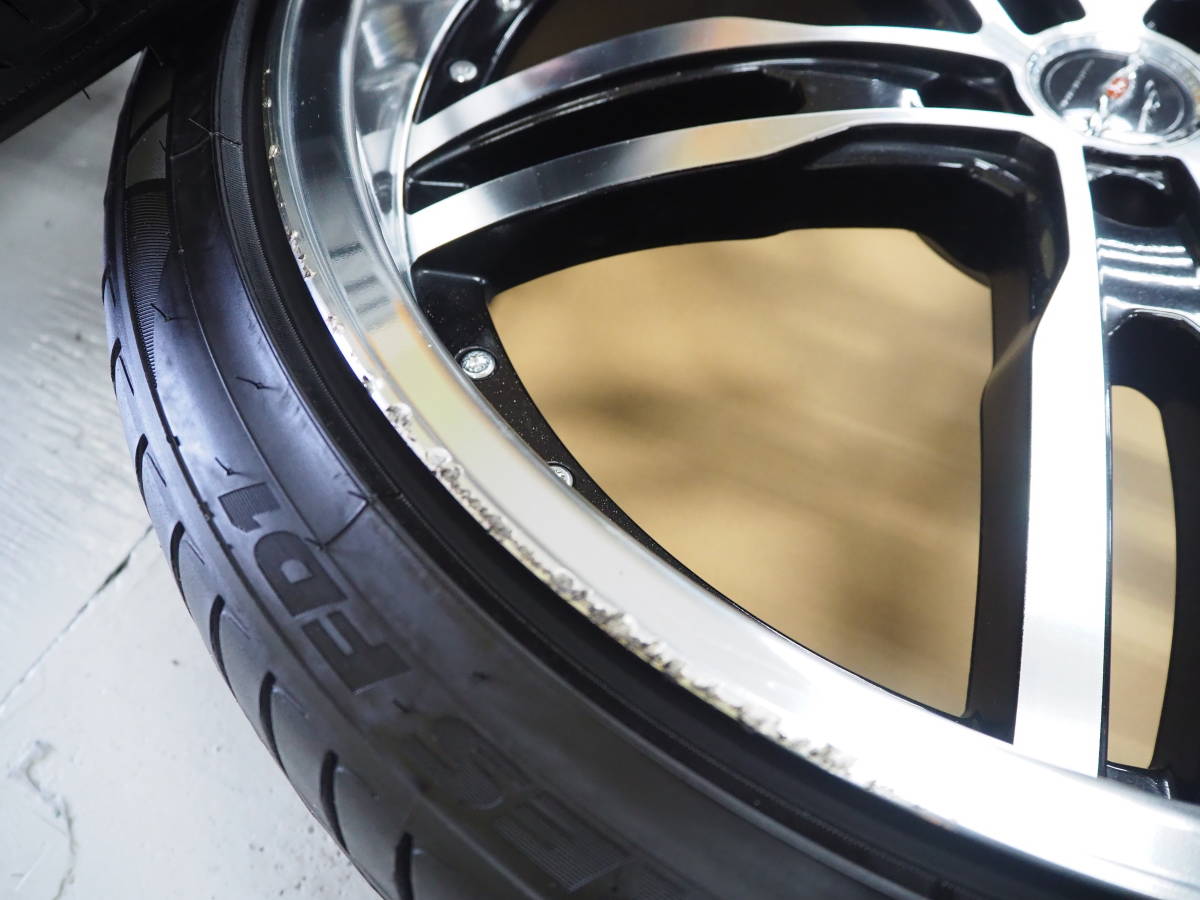 深リム AME シャレン XF-55 21inch 9.0J 5-114.3+38 タイヤ 245/35R21