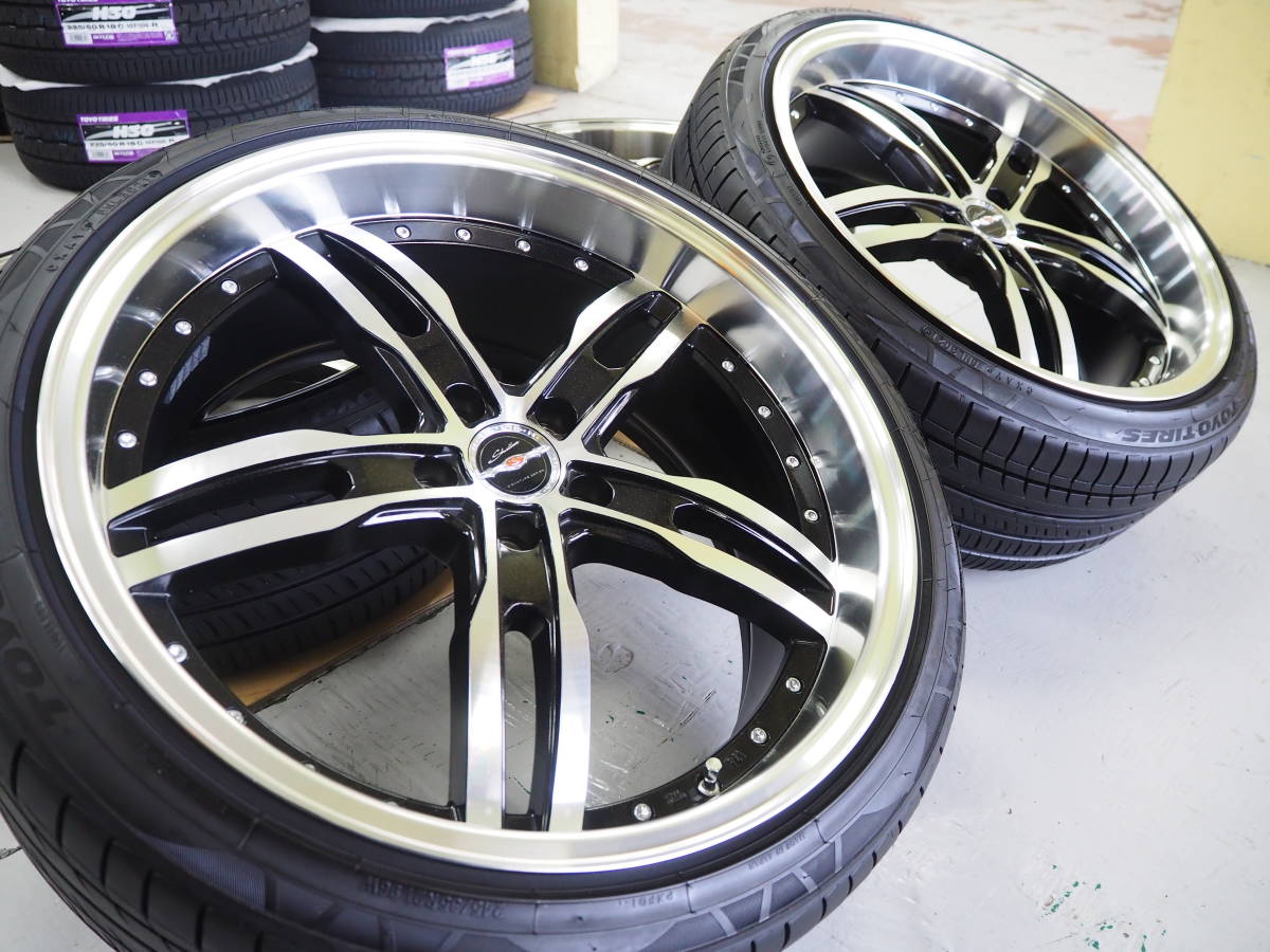 深リム AME シャレン XF-55 21inch 9.0J 5-114.3+38 タイヤ 245/35R21