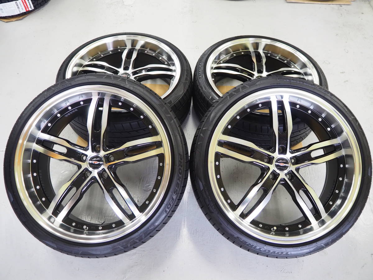 深リム AME シャレン XF-55 21inch 9.0J 5-114.3+38 タイヤ 245/35R21