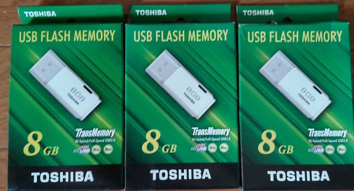 TOSHIBA USBフラッシュメモリ USBフラッシュメモリー 東芝 USBメモリ USB2.0 USB FLASH MEMORY 1円 1スタ 未使用_画像1